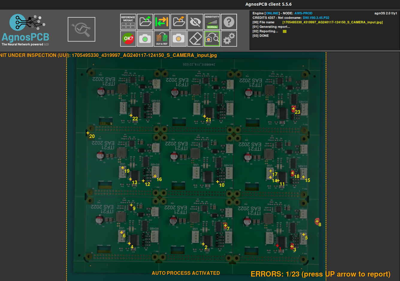 PCB with errors