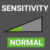 normal sensitivity button