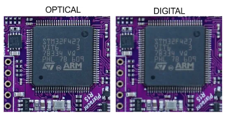 Optical zoom and digital zoom