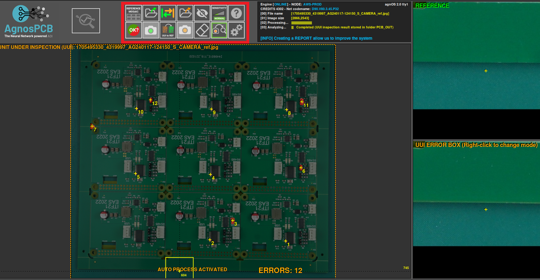 buttons panel