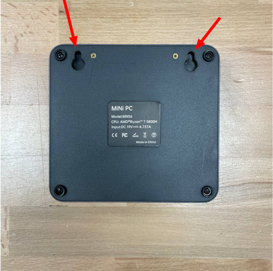 Minicomputer bottom side