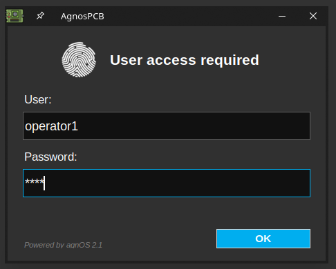 Login dialog