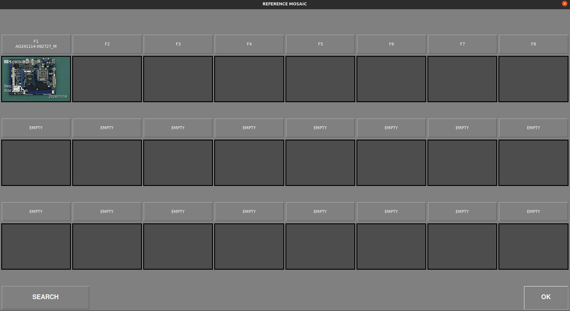 Capturing process