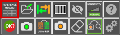 Reference mosaic button