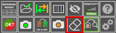 Remove area button