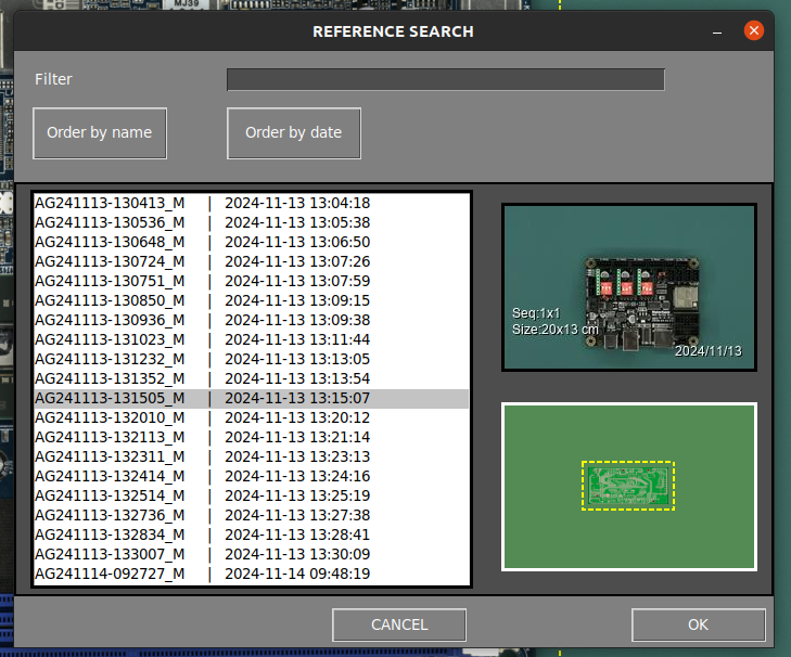 Load REFERENCE menu