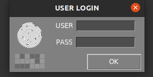 Login window