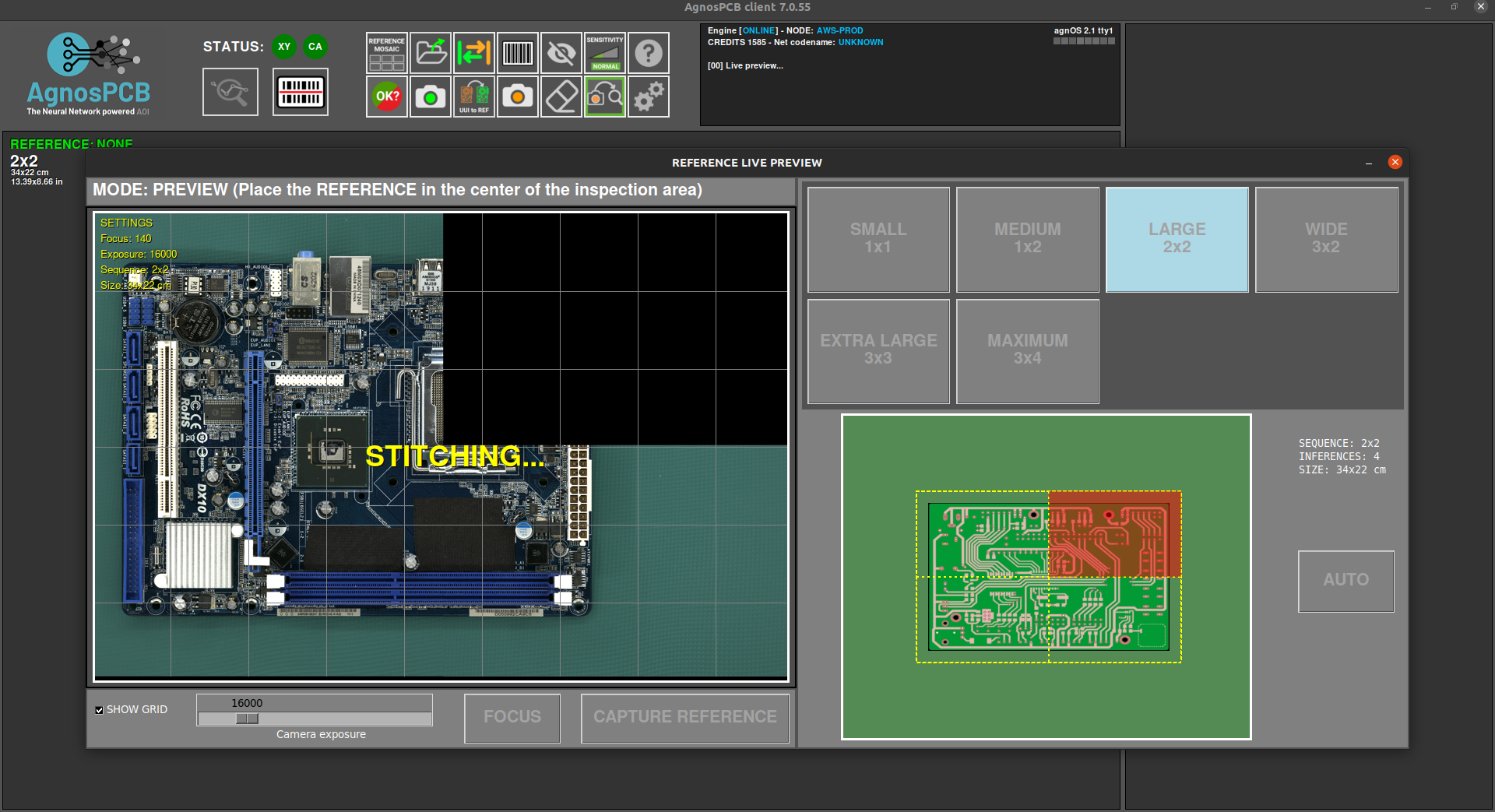 Capturing process